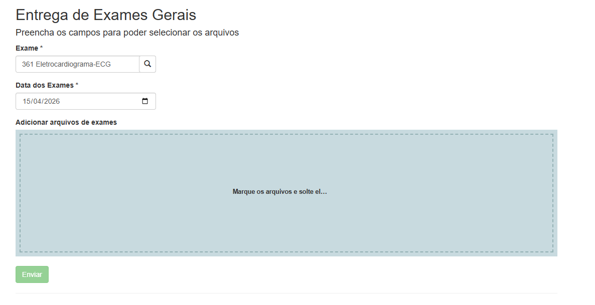 Tela de Preenchimento